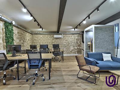 Atypical office on two levels in the 2nd arrondissement of Paris for 8 people